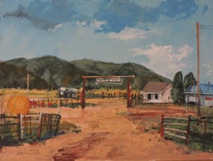 Murphy Cattle Co, Painting, Oil on Wood Panel