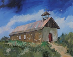 New Mexico Chapel, Painting, Oil on Other