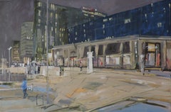 Night in the City 008, Painting, Oil on Other