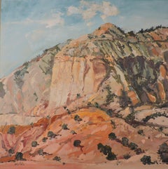 November in NM, Painting, Oil on Wood Panel