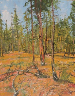 One Day in the Forest, Painting, Oil on Wood Panel