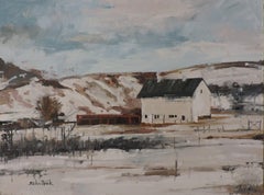 One Winter Day, Painting, Oil on Wood Panel