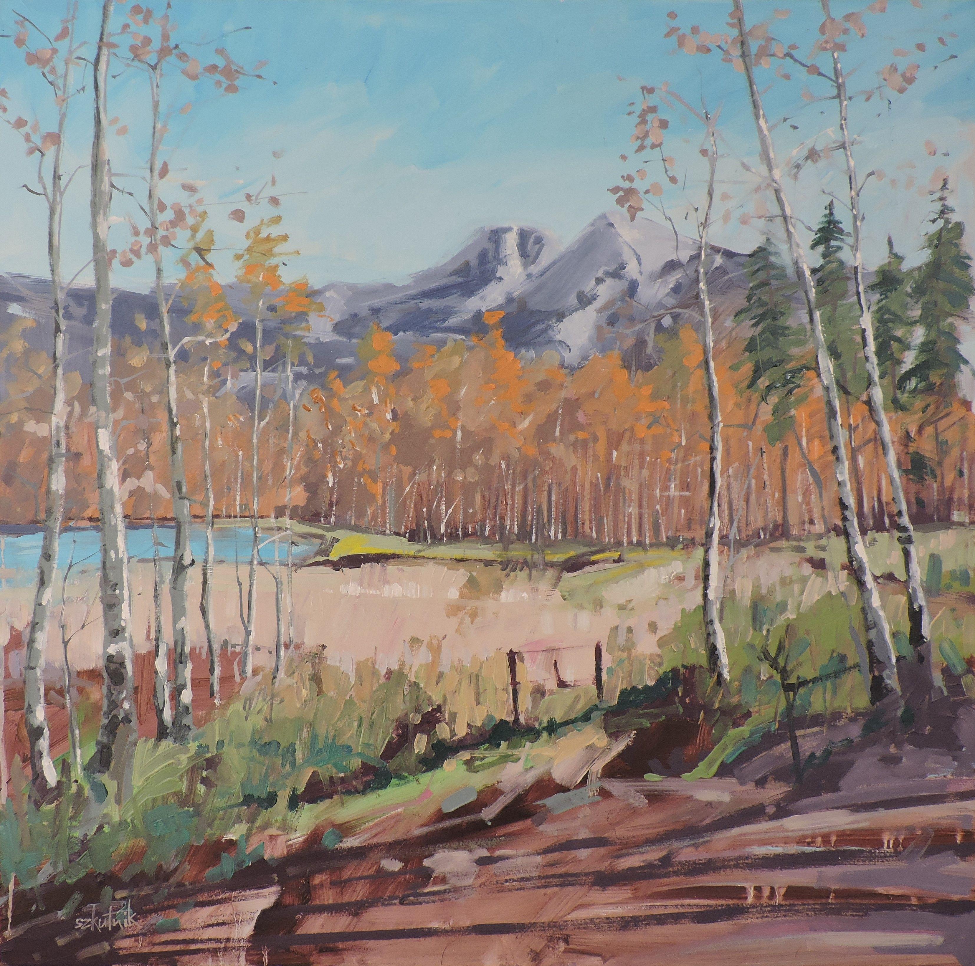 Richard Szkutnik Landscape Painting - Oowah Lake, Painting, Oil on Other