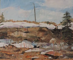 Used Outcrop, Painting, Oil on Wood Panel