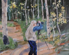 Photographer, Painting, Oil on Other
