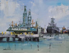 Pier, Painting, Oil on Other