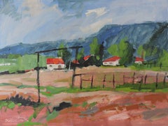 Red Roof Farm, Painting, Oil on Other