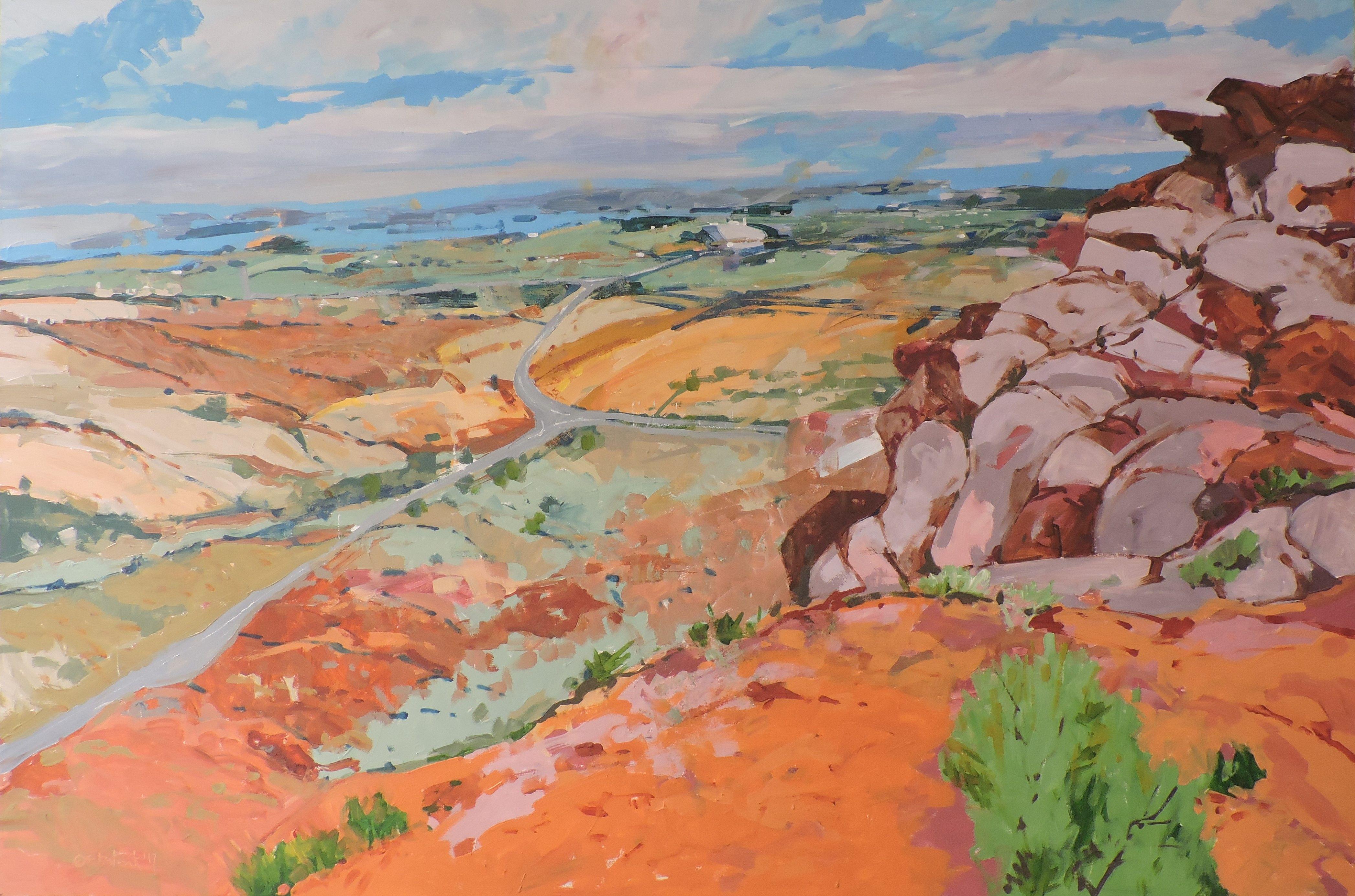 Redland view I paint from  en plein air sketch from Colorado Monument  Park , Colorado :: Painting :: Impressionist :: This piece comes with an official certificate of authenticity signed by the artist :: Ready to Hang: No :: Signed: Yes ::