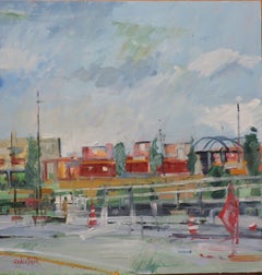 Road Construction, Painting, Oil on Other