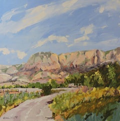 Road to Ghost Ranch, Painting, Oil on MDF Panel