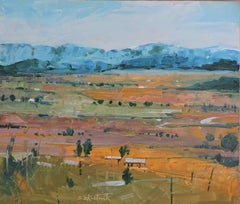 San Luis Valley, Gemälde, Öl auf Holzplatte