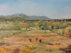 South of Taos, Painting, Oil on Wood Panel