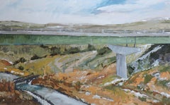 Under Bridge, Painting, Oil on Wood Panel