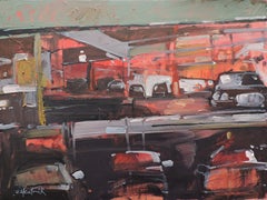 Underground Garage, Painting, Oil on Other