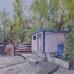 Utility Building, Painting, Oil on Other
