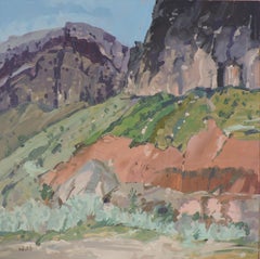 Vertical by Shoshone River, Painting, Oil on Other