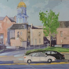 White and Black, Painting, Oil on MDF Panel