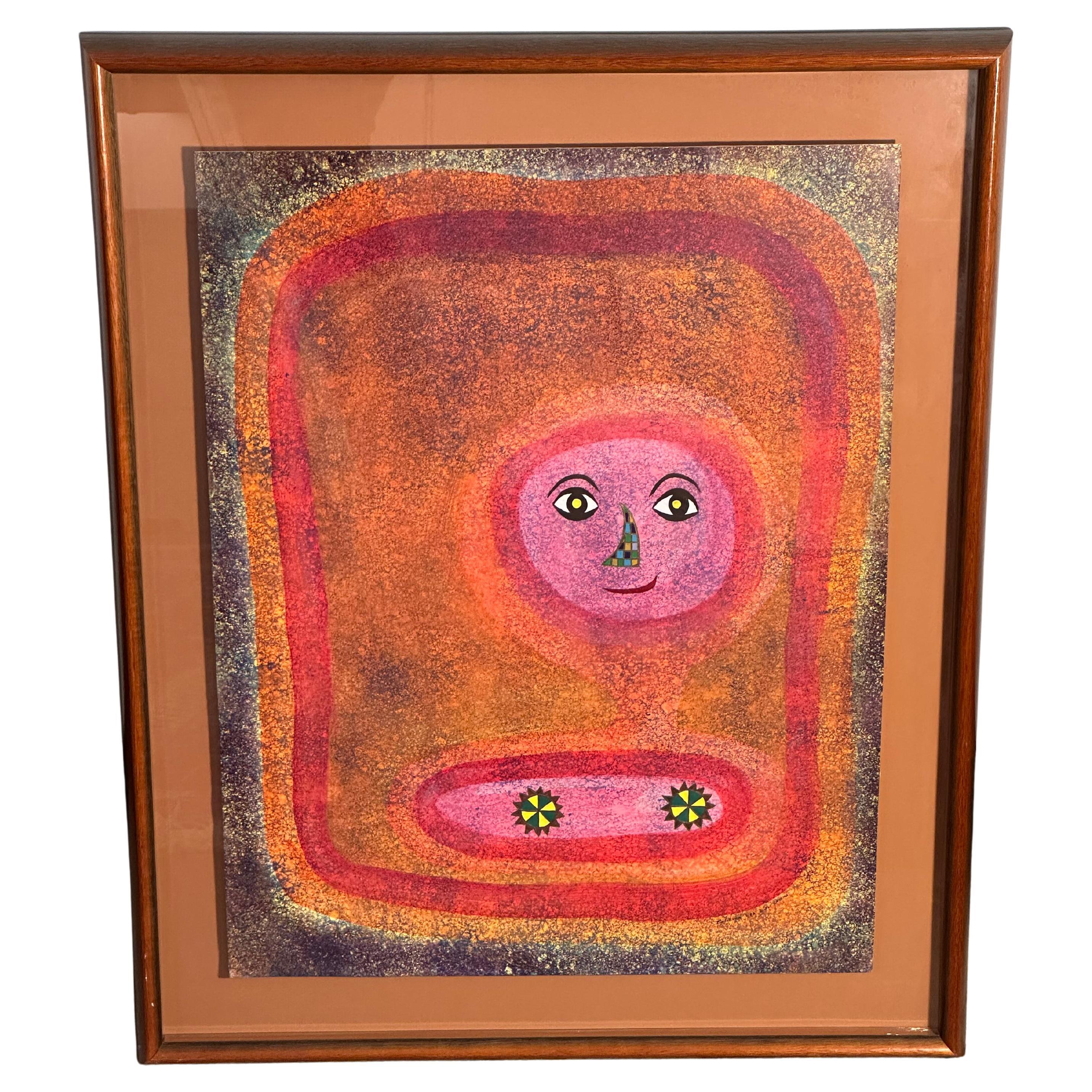 T. Richard Titlebaum "Cristina" Figura astratta a tecnica mista