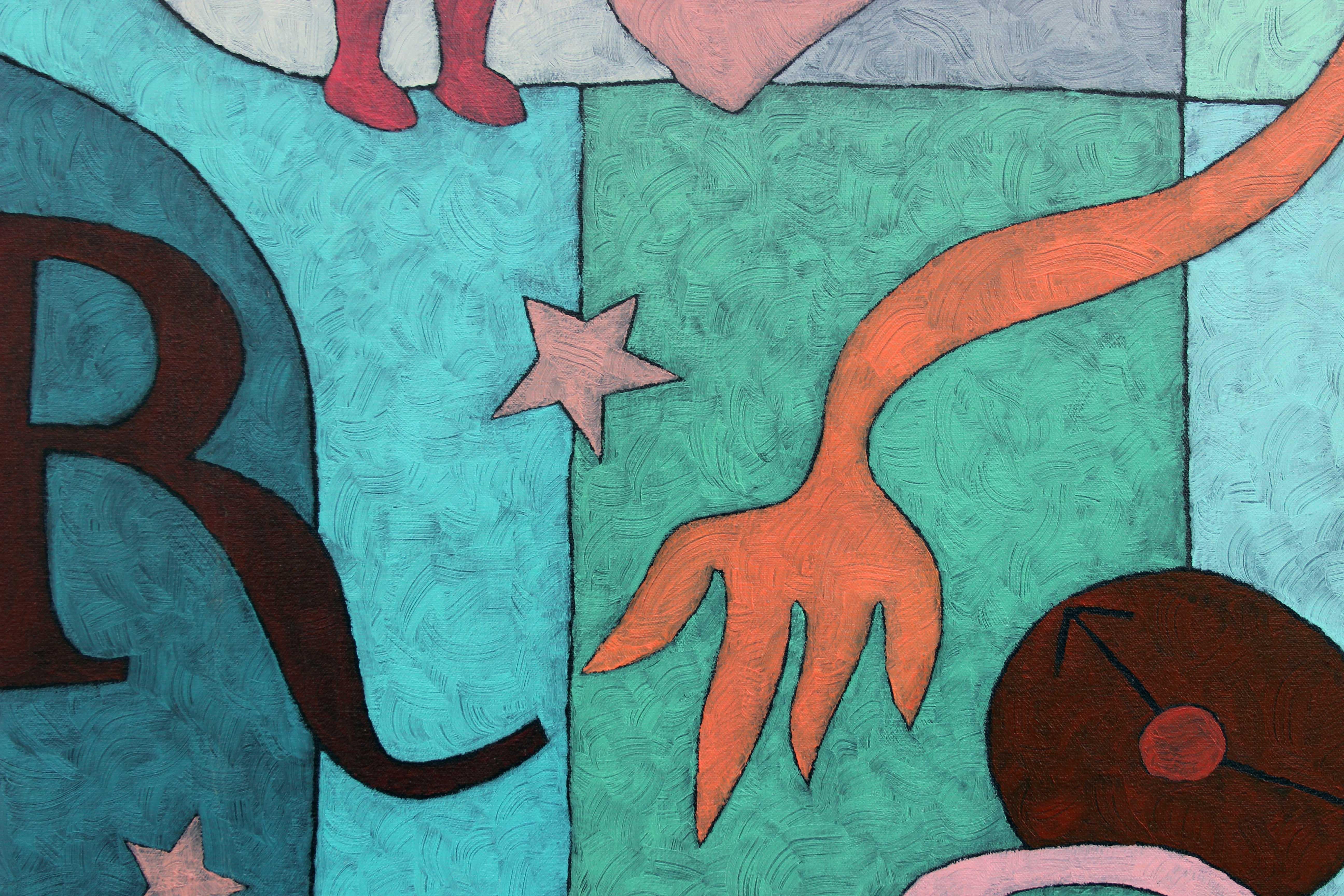 Historias - Reloj - Painting Contemporáneo de Richard Taylor