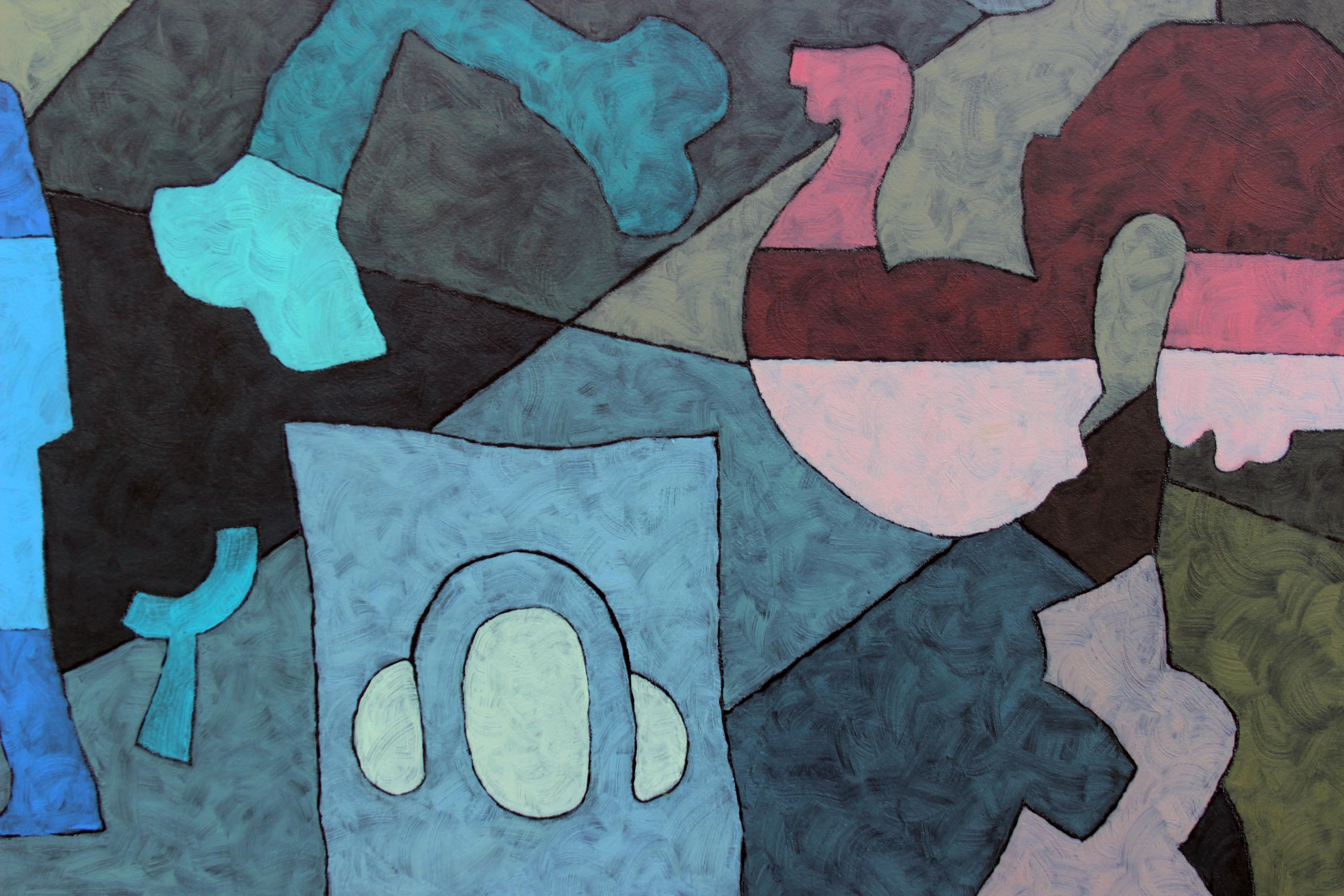 Historias - Conserje - Abstract Painting Azul de Richard Taylor
