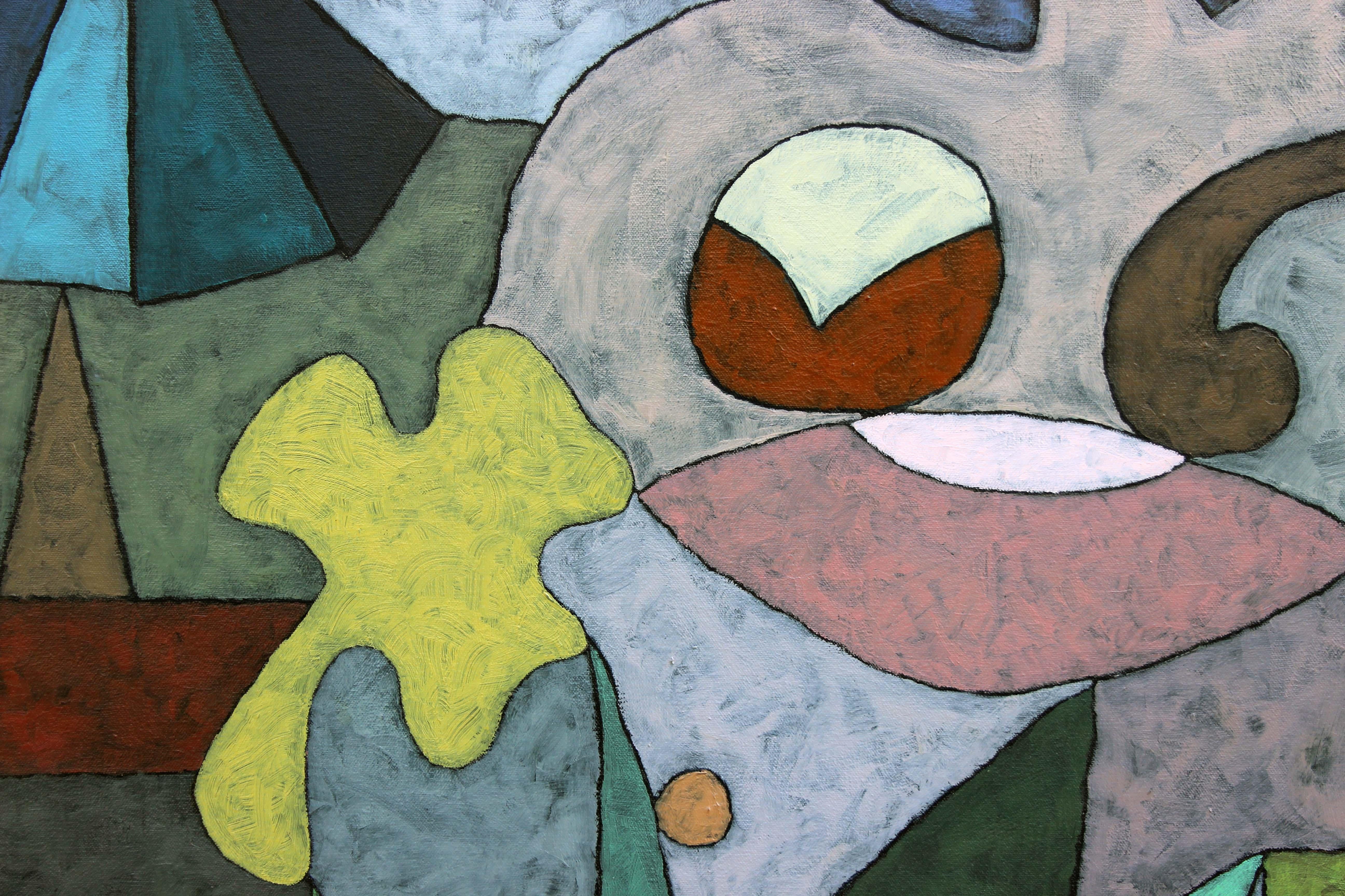 Historias - Kenilworth - Abstract Painting Gris de Richard Taylor