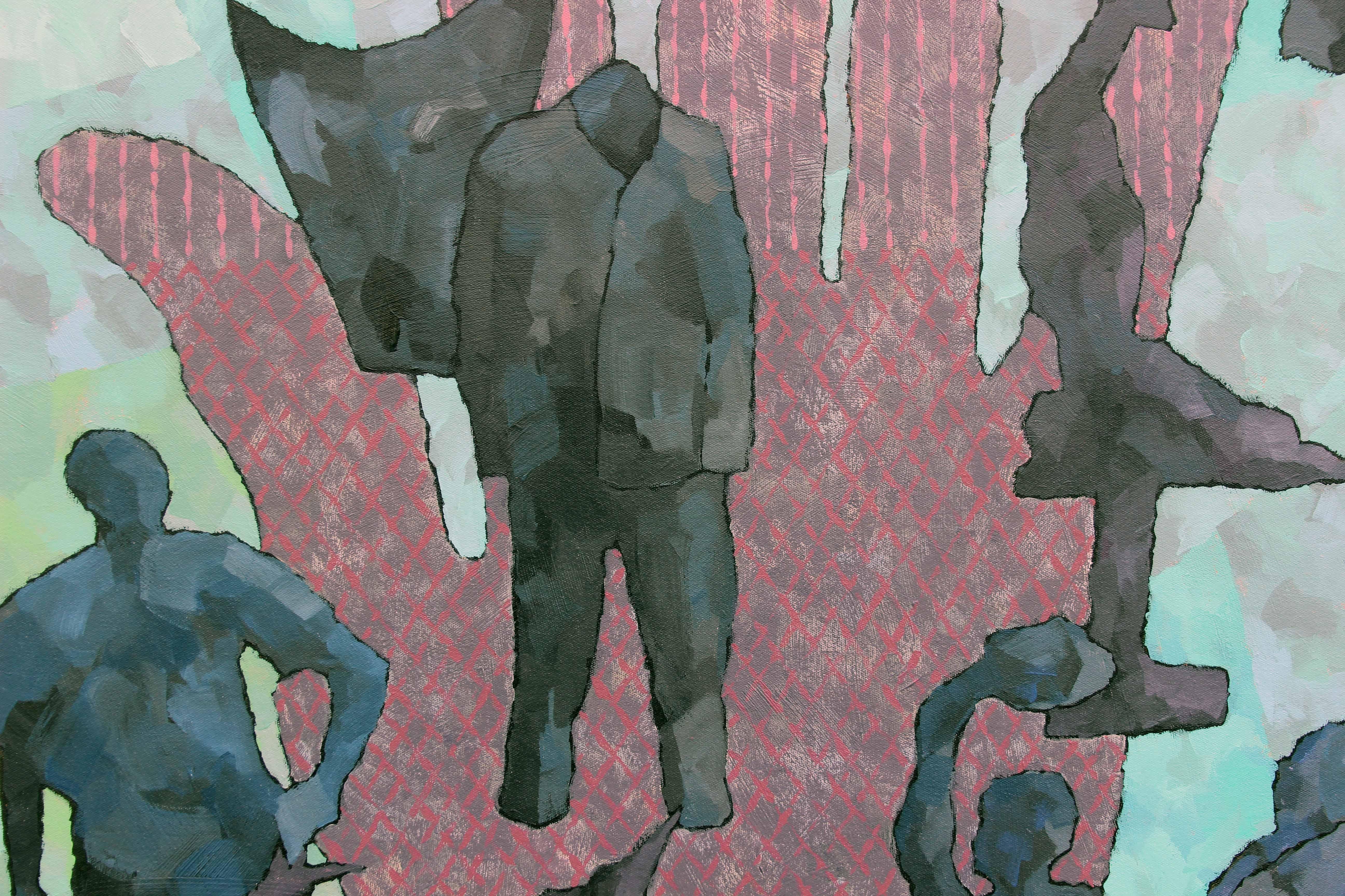 Historias - Traje - Abstract Painting Gris de Richard Taylor