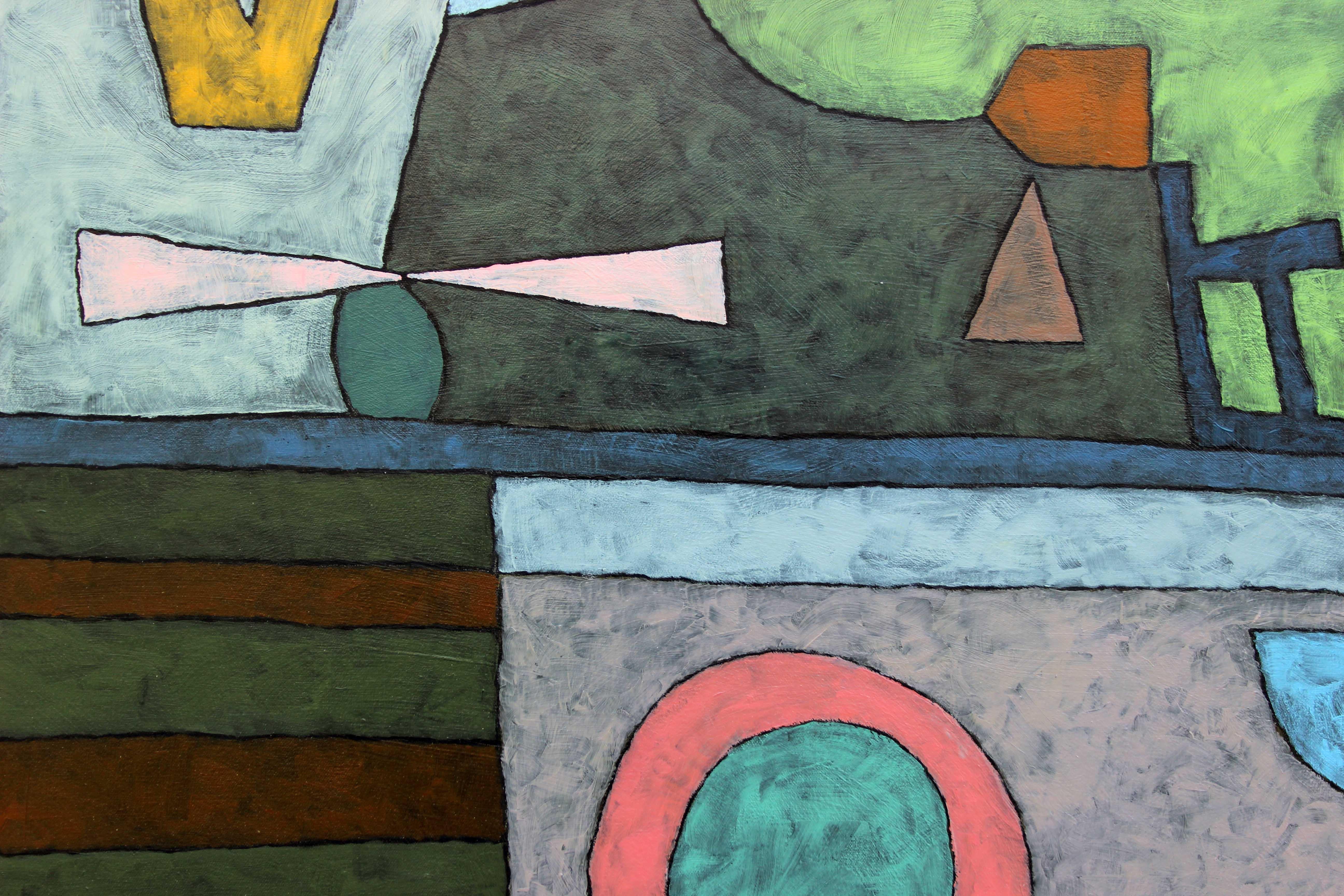 Historias - Torre de agua - Painting Contemporáneo de Richard Taylor