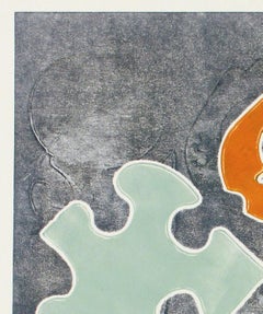 Fine art print, mono print, monotype, unique print, hand printed, “181 Jazz”