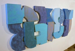 wall sculpture, abstract art, metal art, colorful, painting, bold, "Ace Hotel"