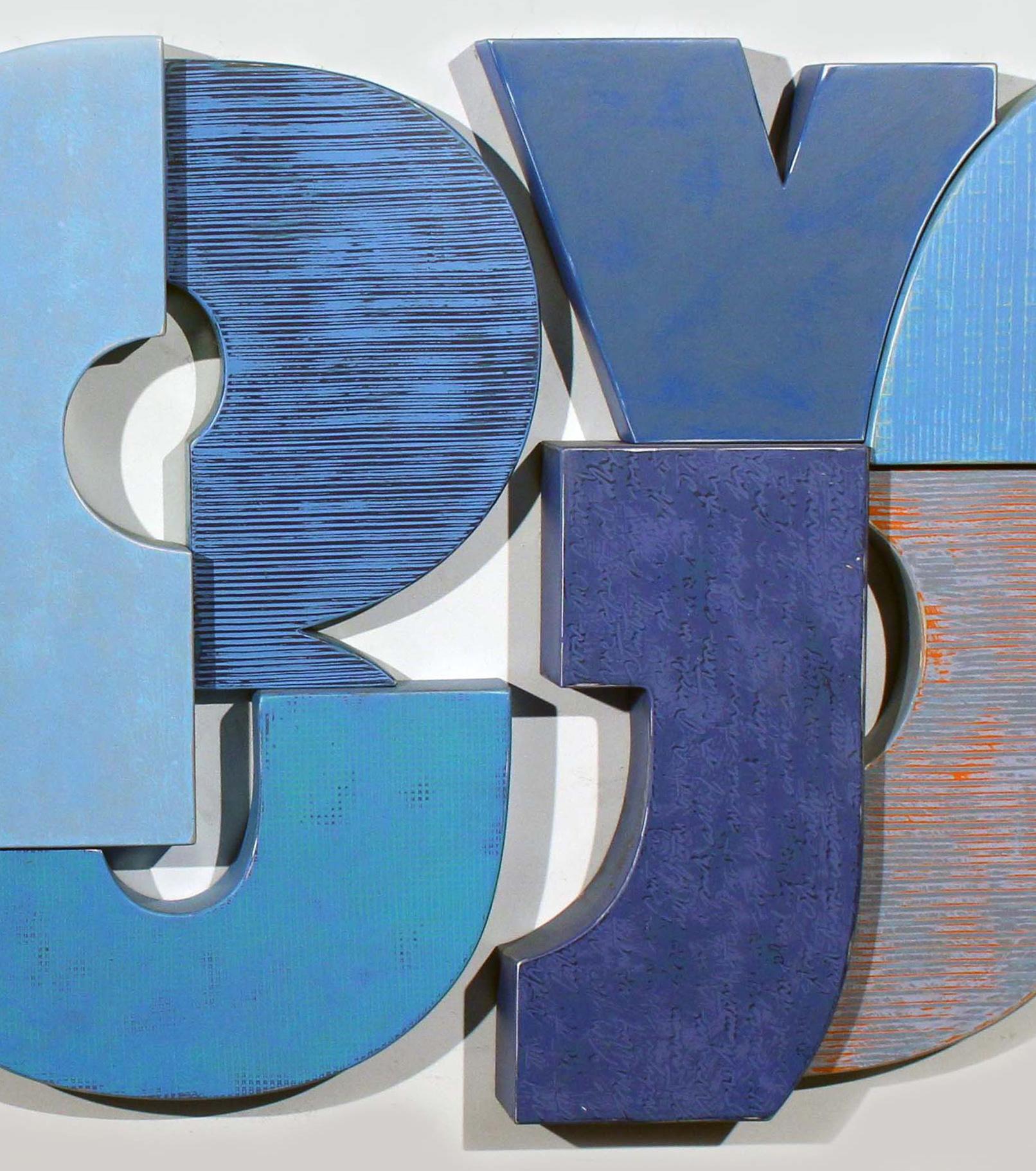 Ace Hotel - Gris Abstract Painting par Richard Taylor