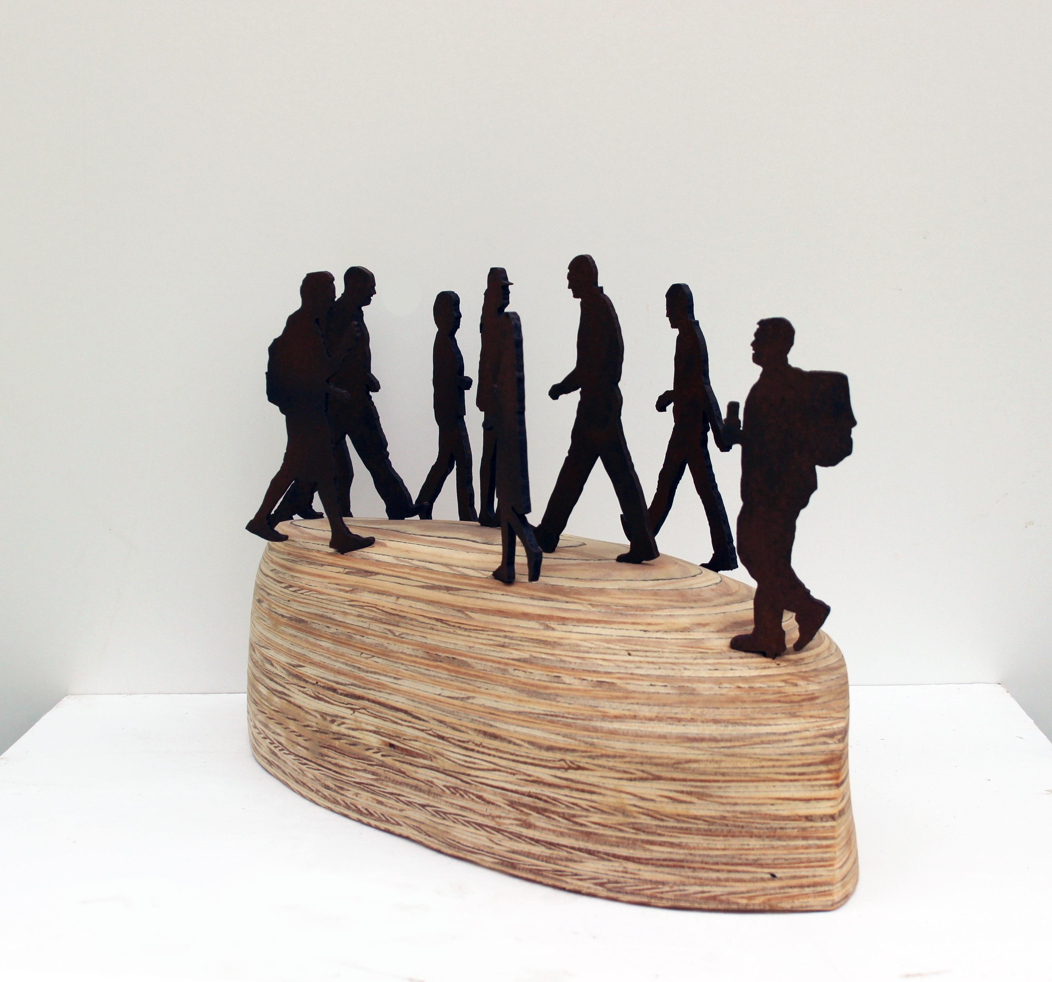 Rassemblement 9 - Contemporain Sculpture par Richard Taylor