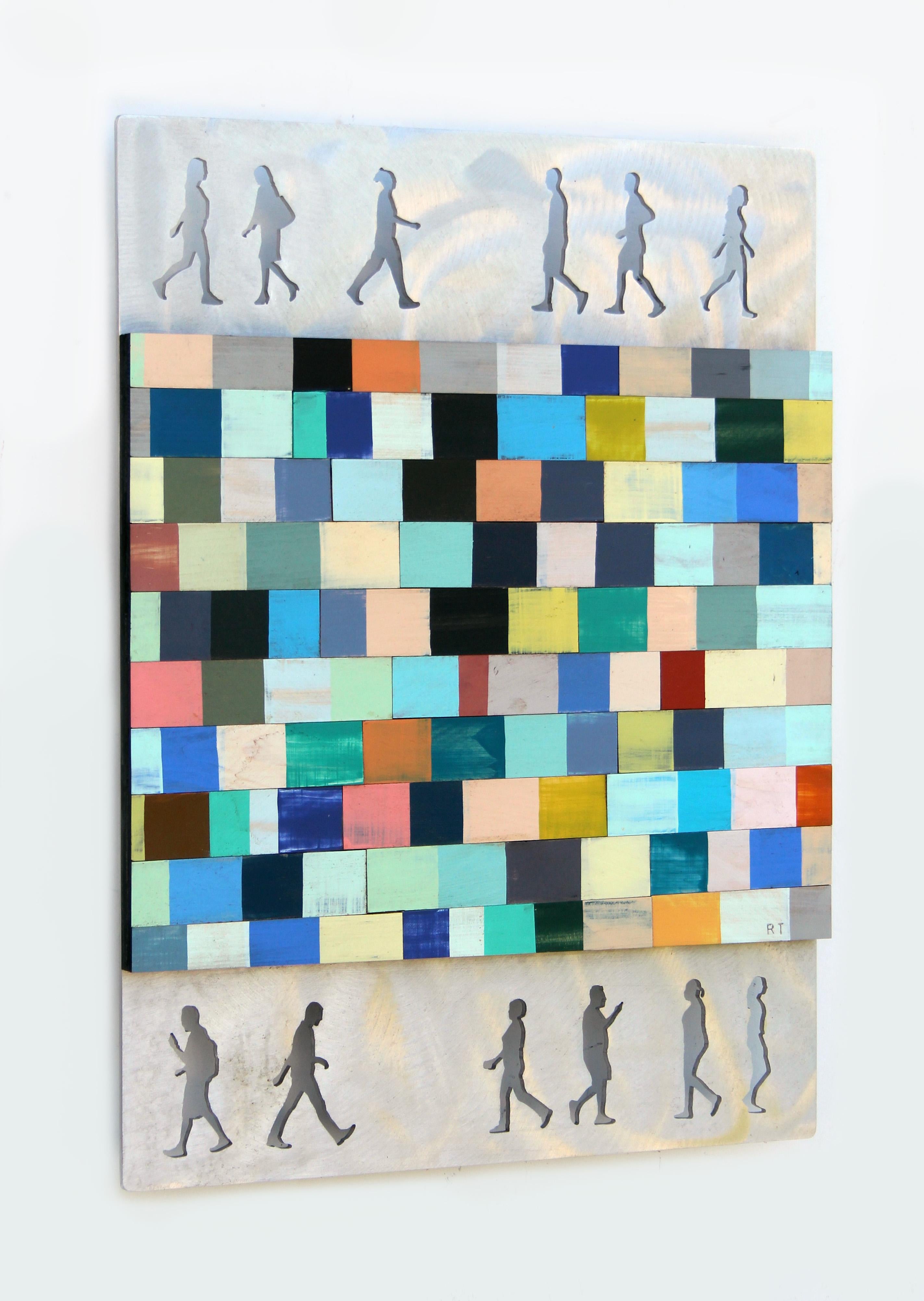 En movimiento 2 - Painting Contemporáneo de Richard Taylor