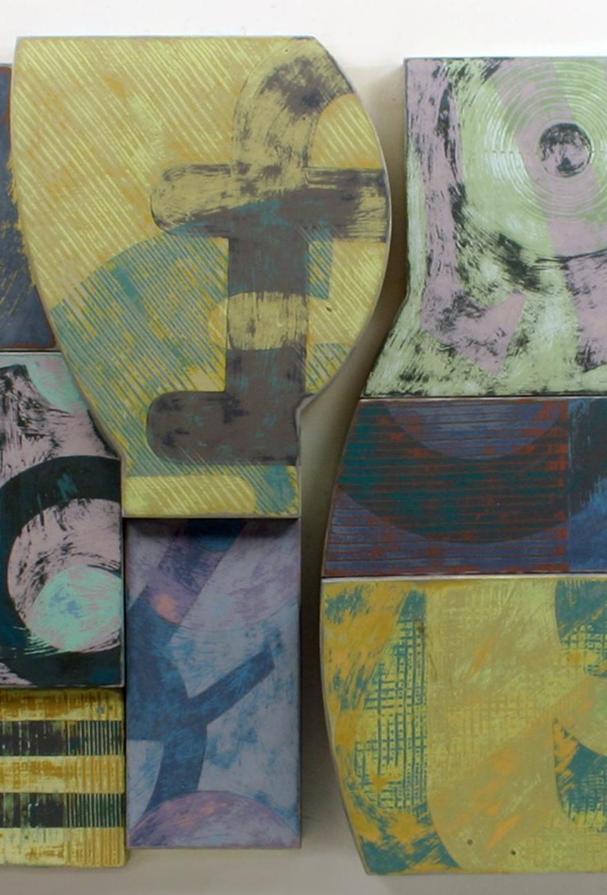 madame, MONSIEUR ! - Gris Abstract Sculpture par Richard Taylor