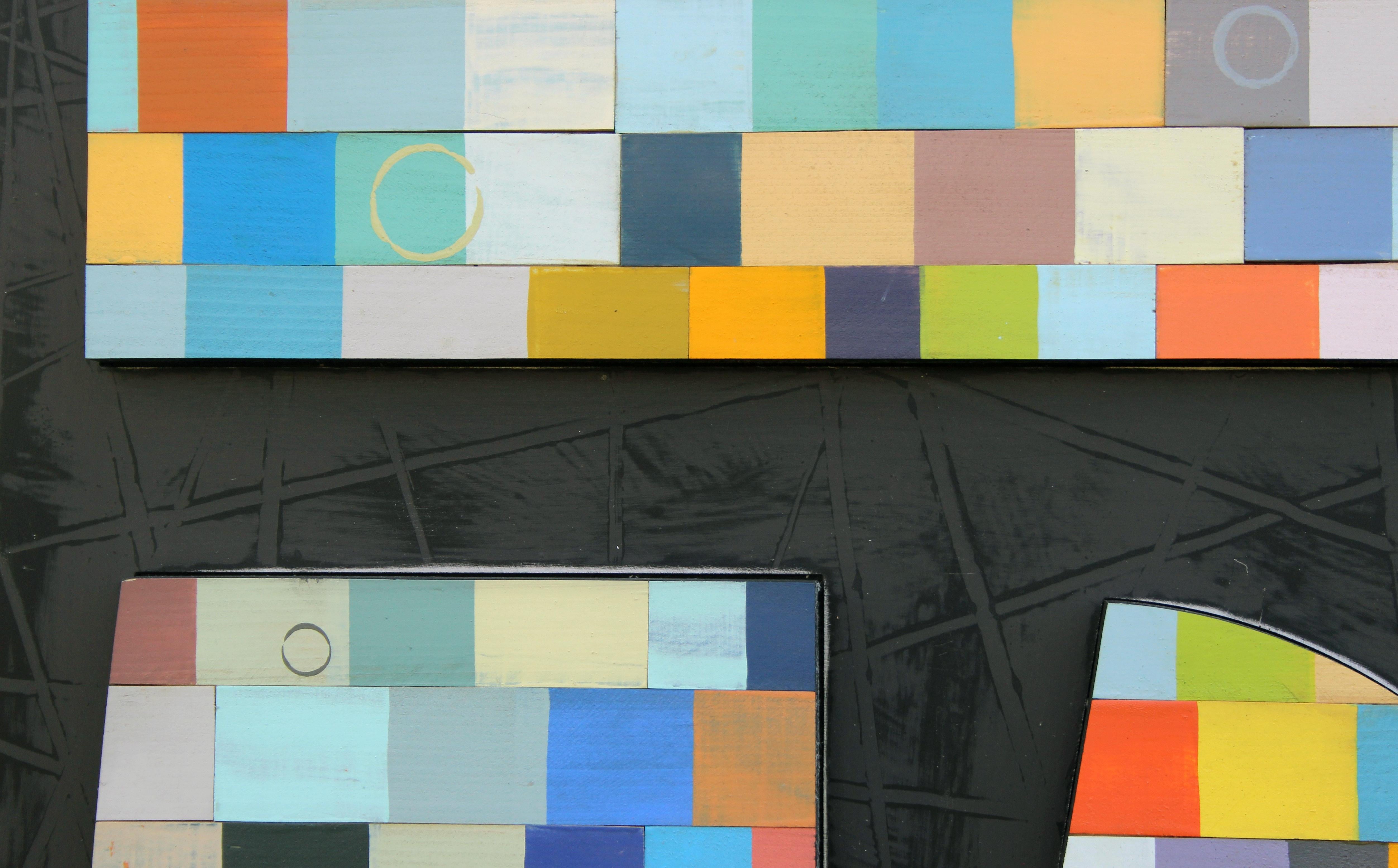 Solar System 1 - Gray Abstract Painting by Richard Taylor