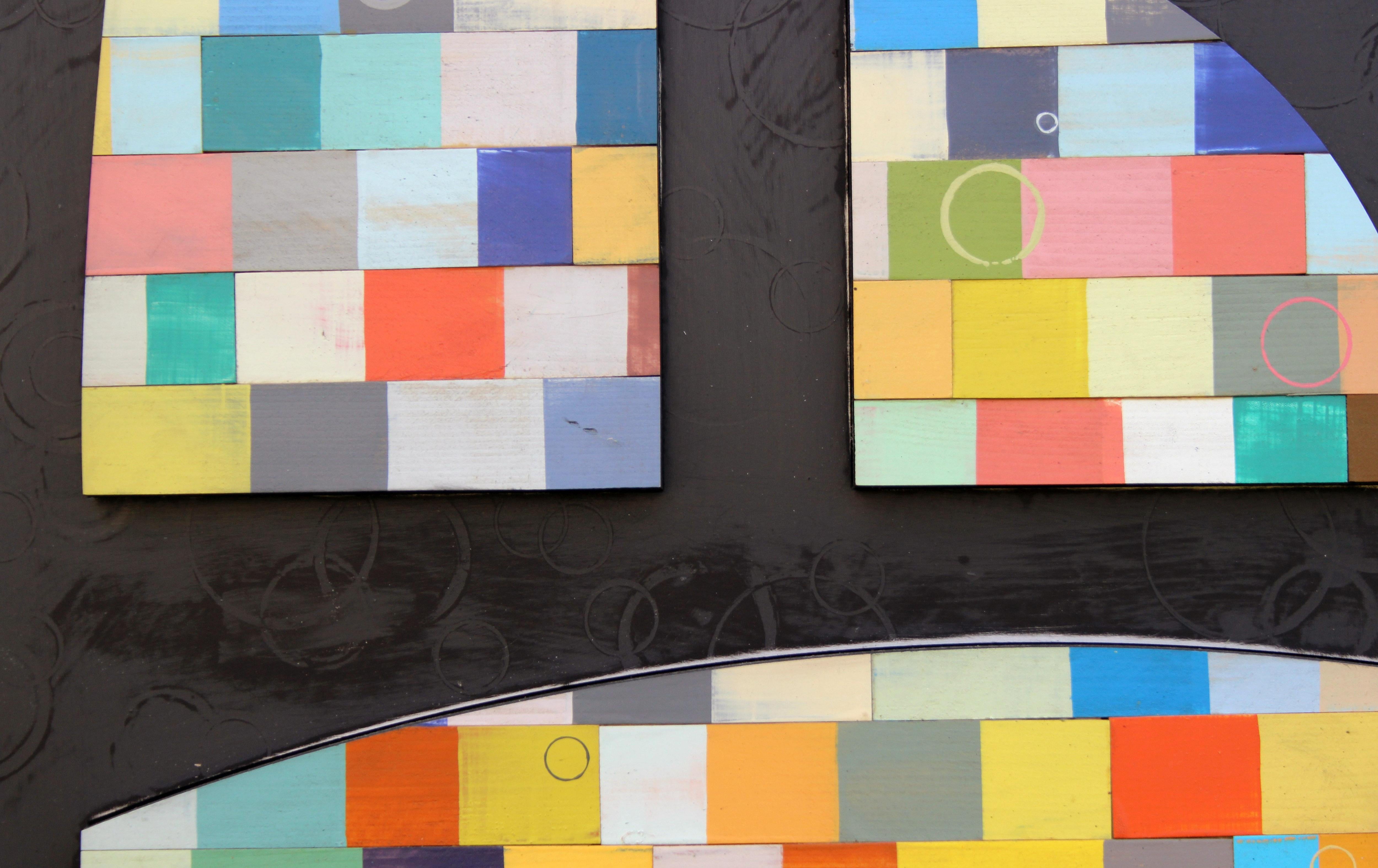 Solar System 3 - Beige Abstract Painting by Richard Taylor