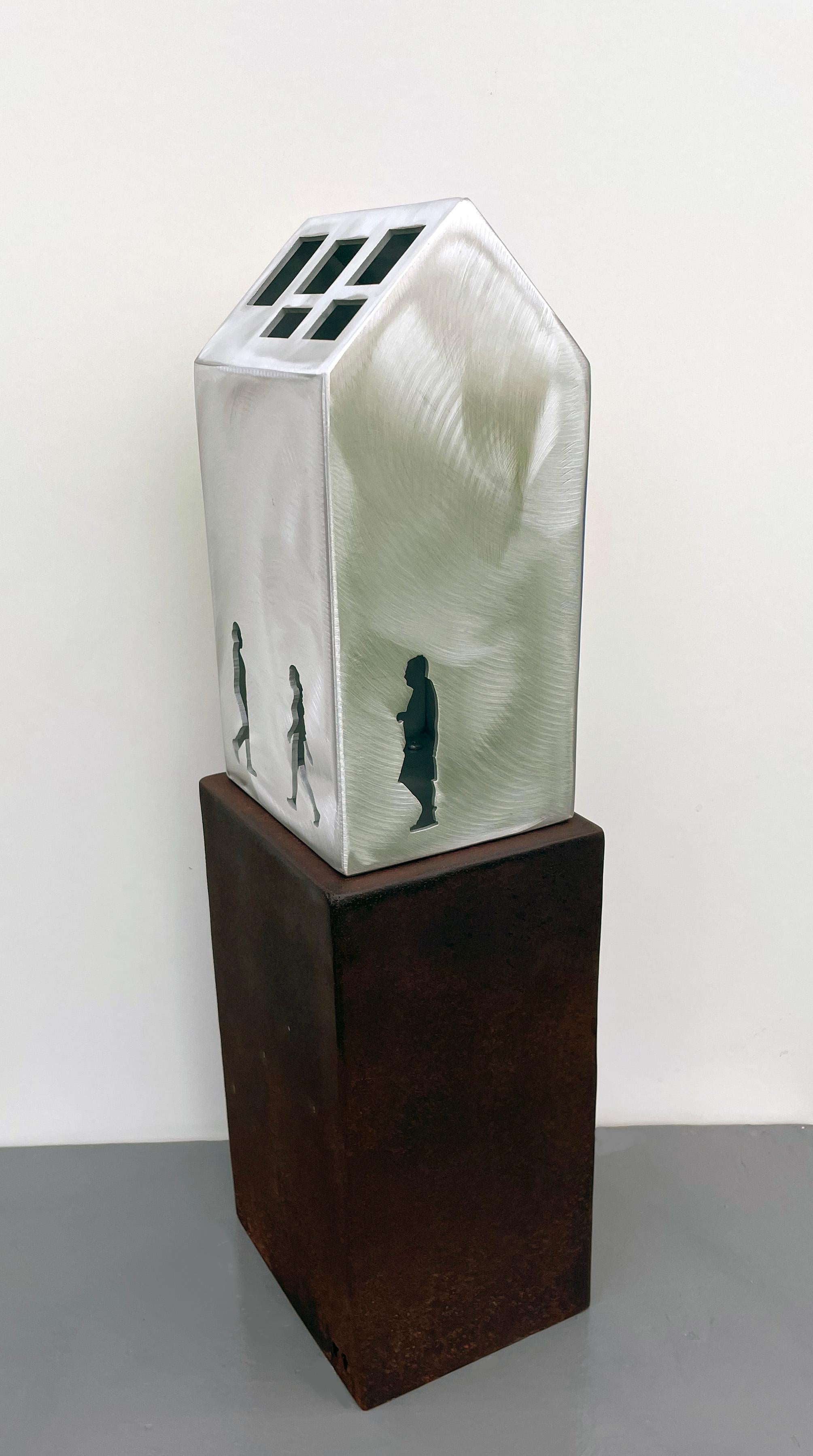 sculpture de table, sculpture d'intérieur, métal, coloré, 