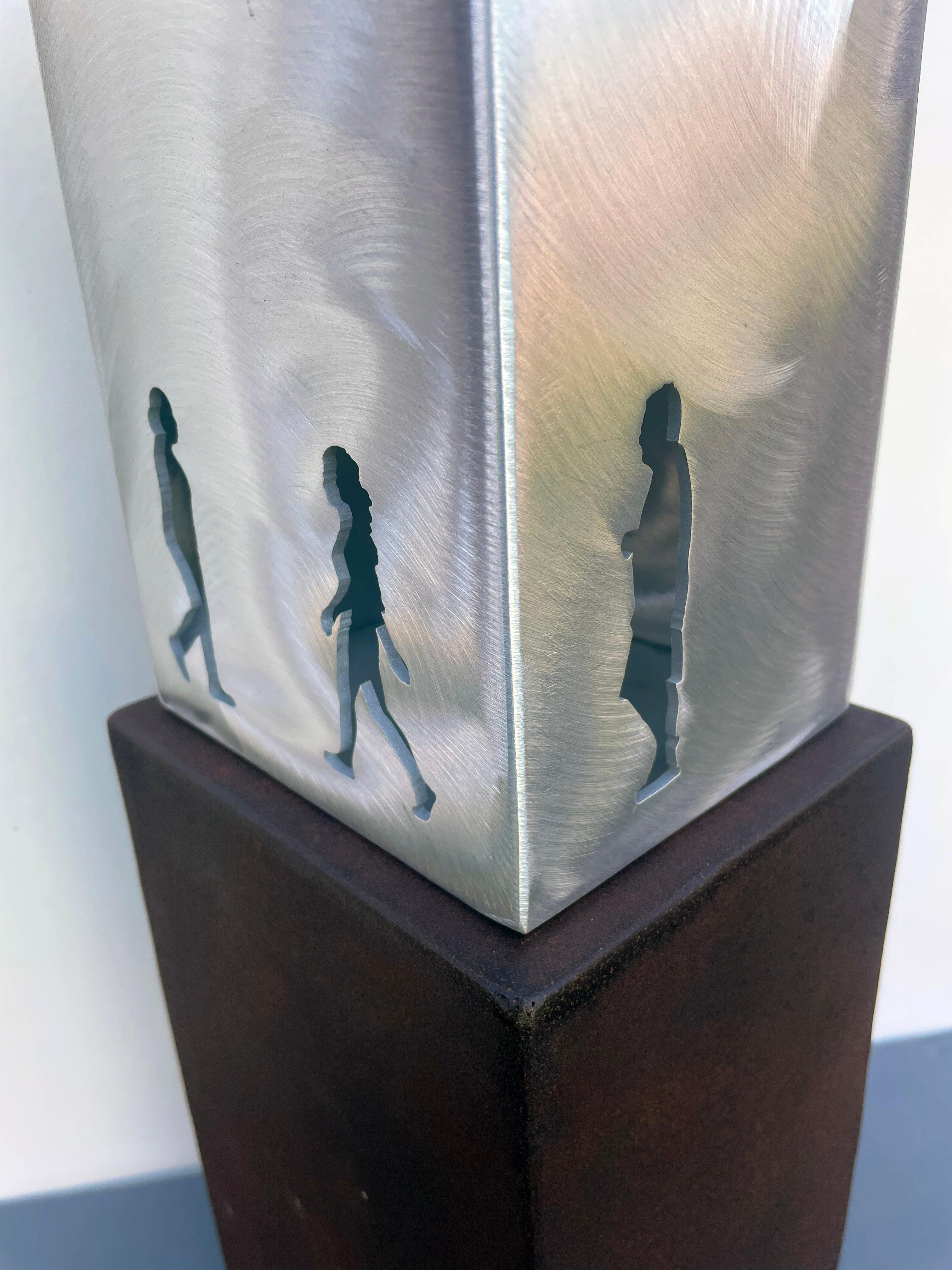 sculpture de table, sculpture d'intérieur, métal, coloré, 