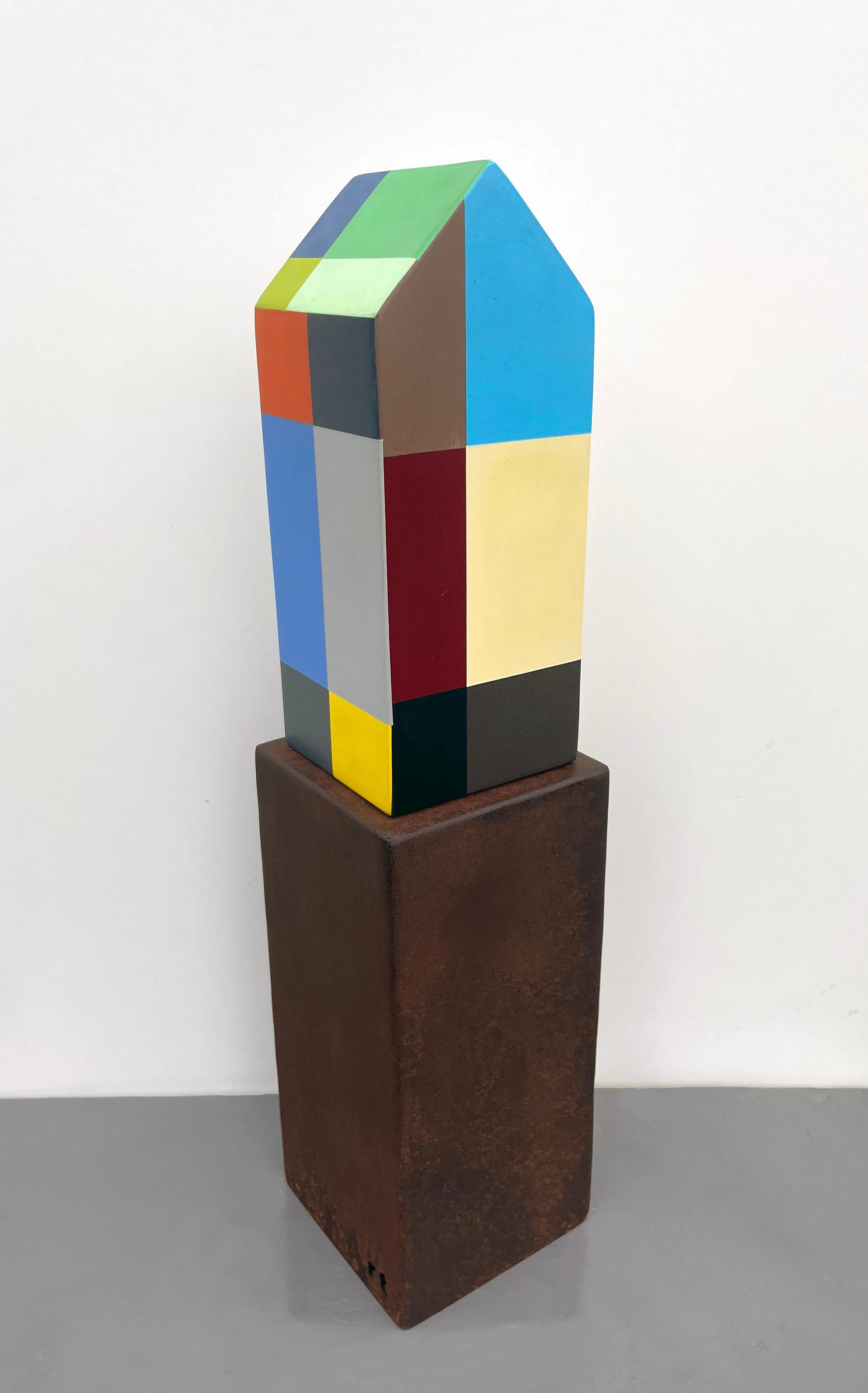 sculpture de table, sculpture d'intérieur, métal, coloré, 