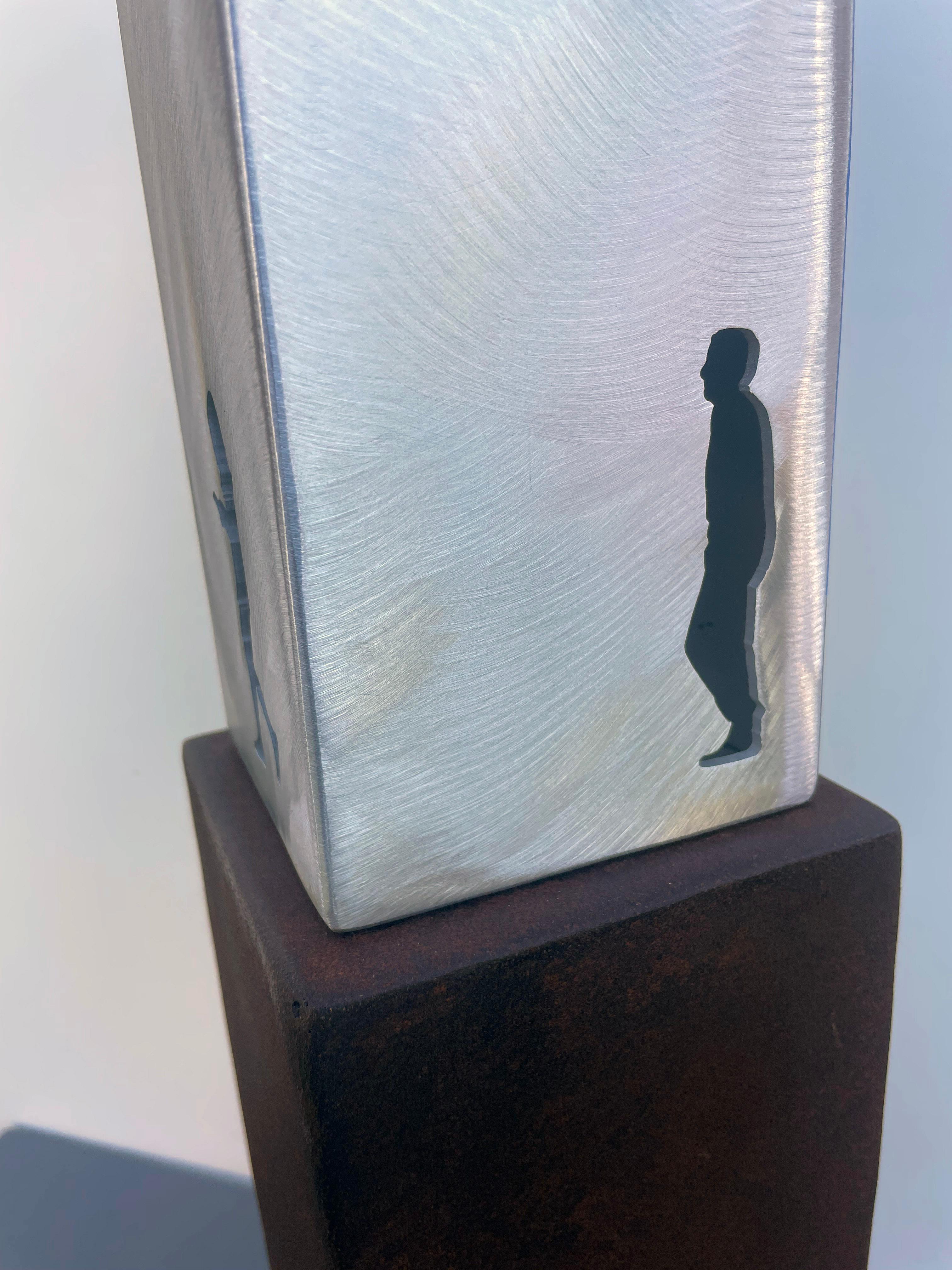 sculpture de table, sculpture d'intérieur, métal, coloré, 