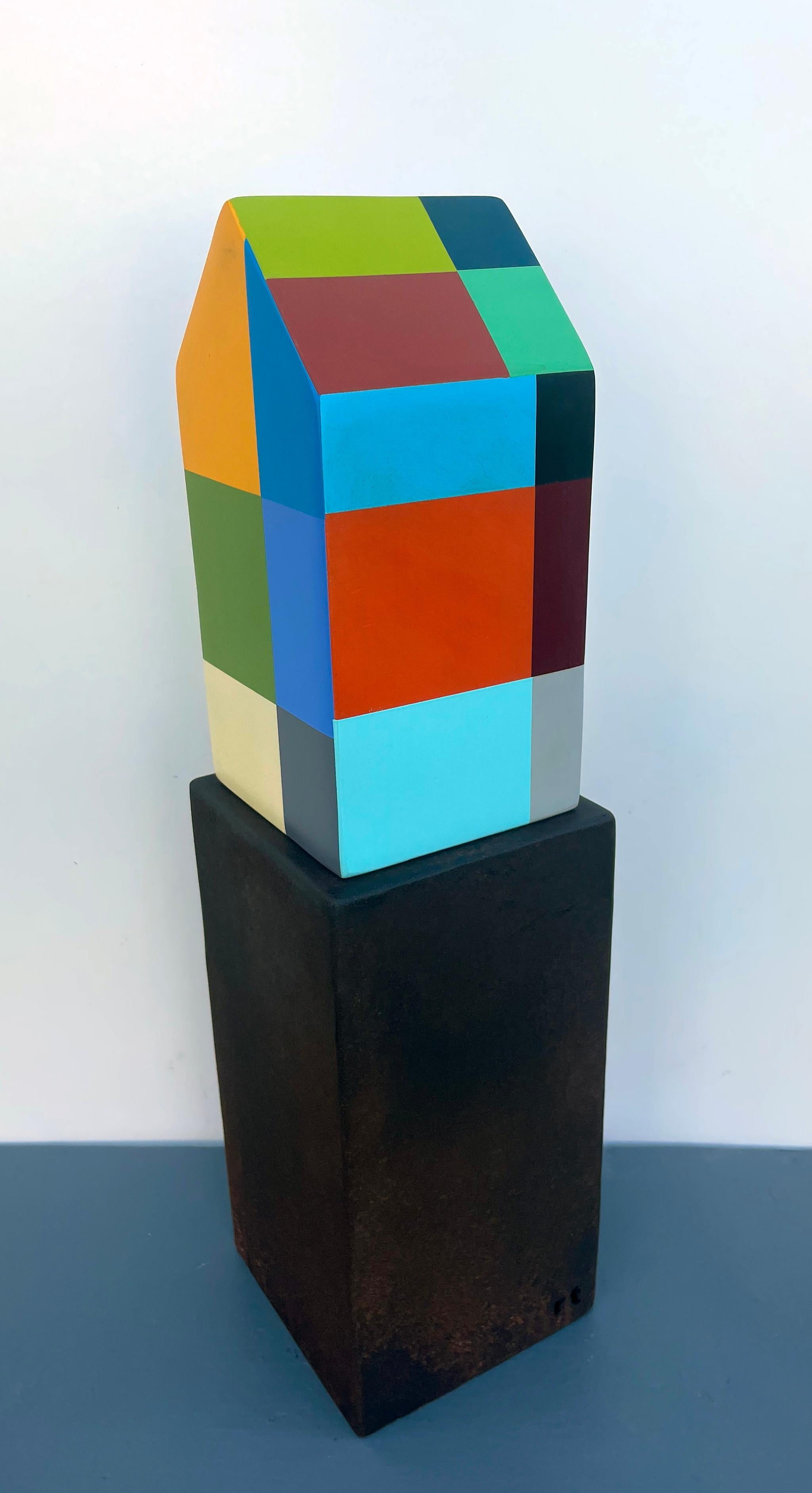 sculpture de table, sculpture d'intérieur, métal, coloré, 