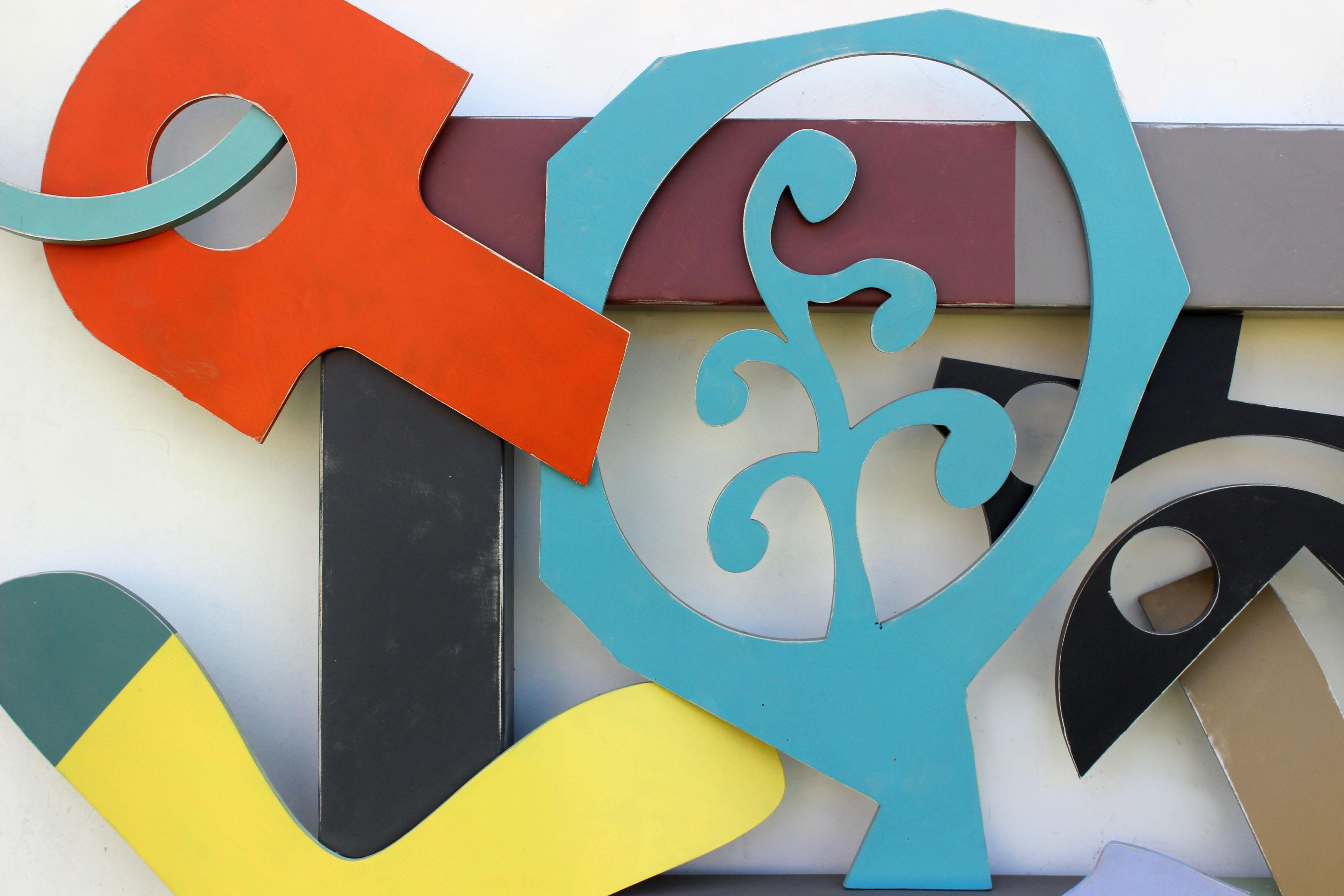 Ventana 7 - Abstract Sculpture Gris de Richard Taylor