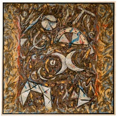 Richard Texier - Peinture à l'huile abstraite