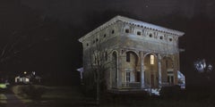 "Satellite" - Nocturne - Architectural Painting - American Realism - Wyeth