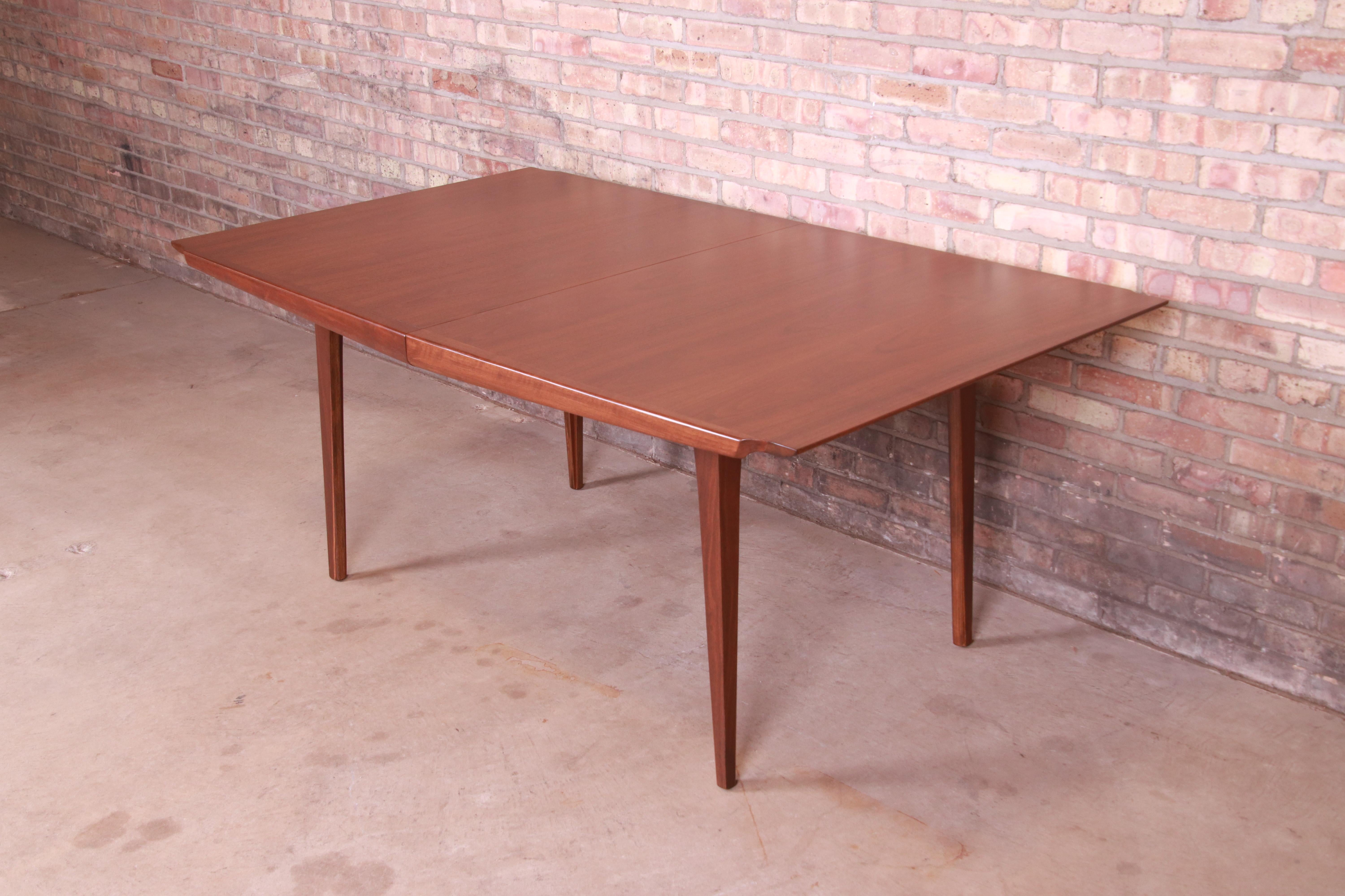 Richard Thompson for Glenn of California Walnut Dining Table, Newly Refinished 5