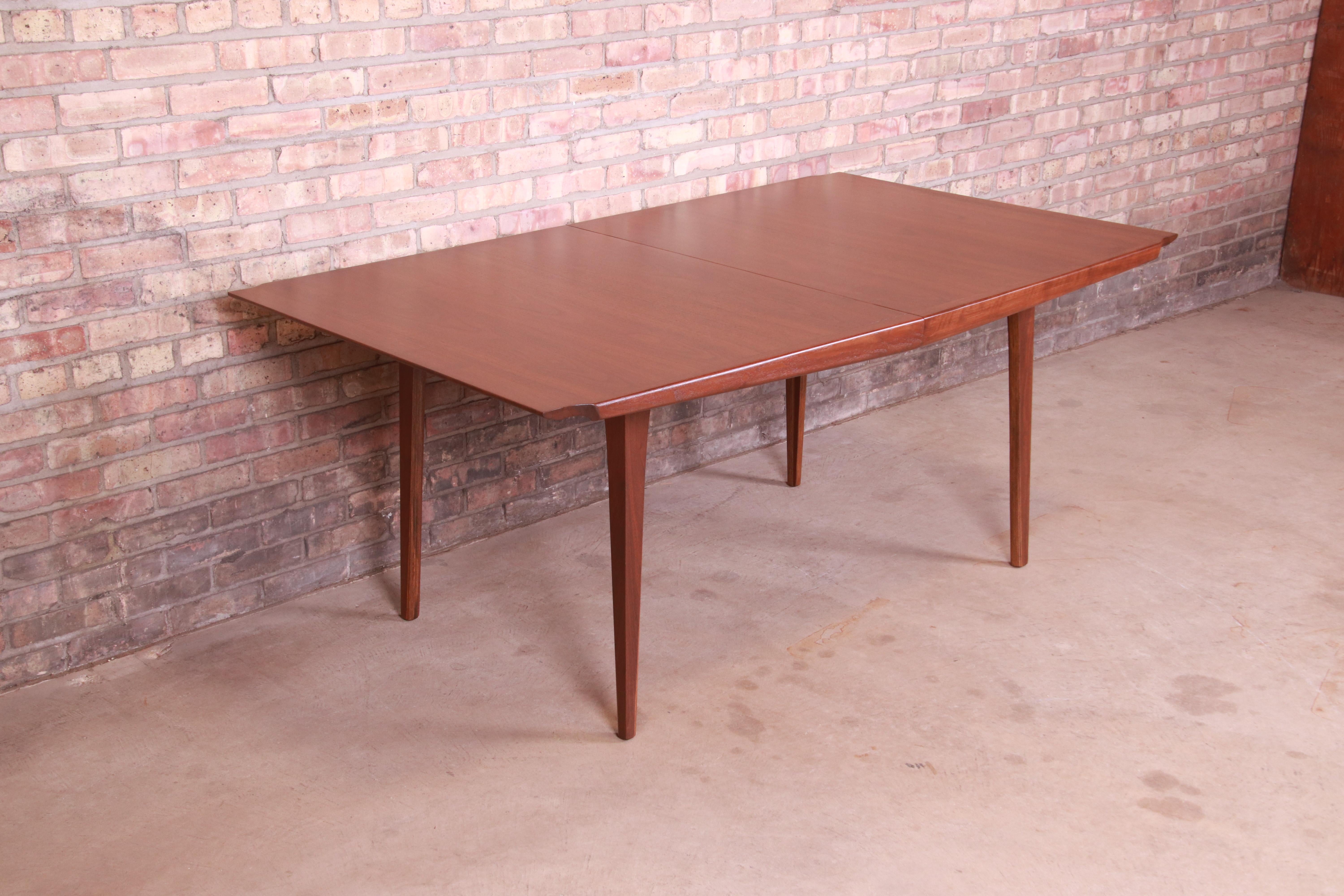 Richard Thompson for Glenn of California Walnut Dining Table, Newly Refinished 7