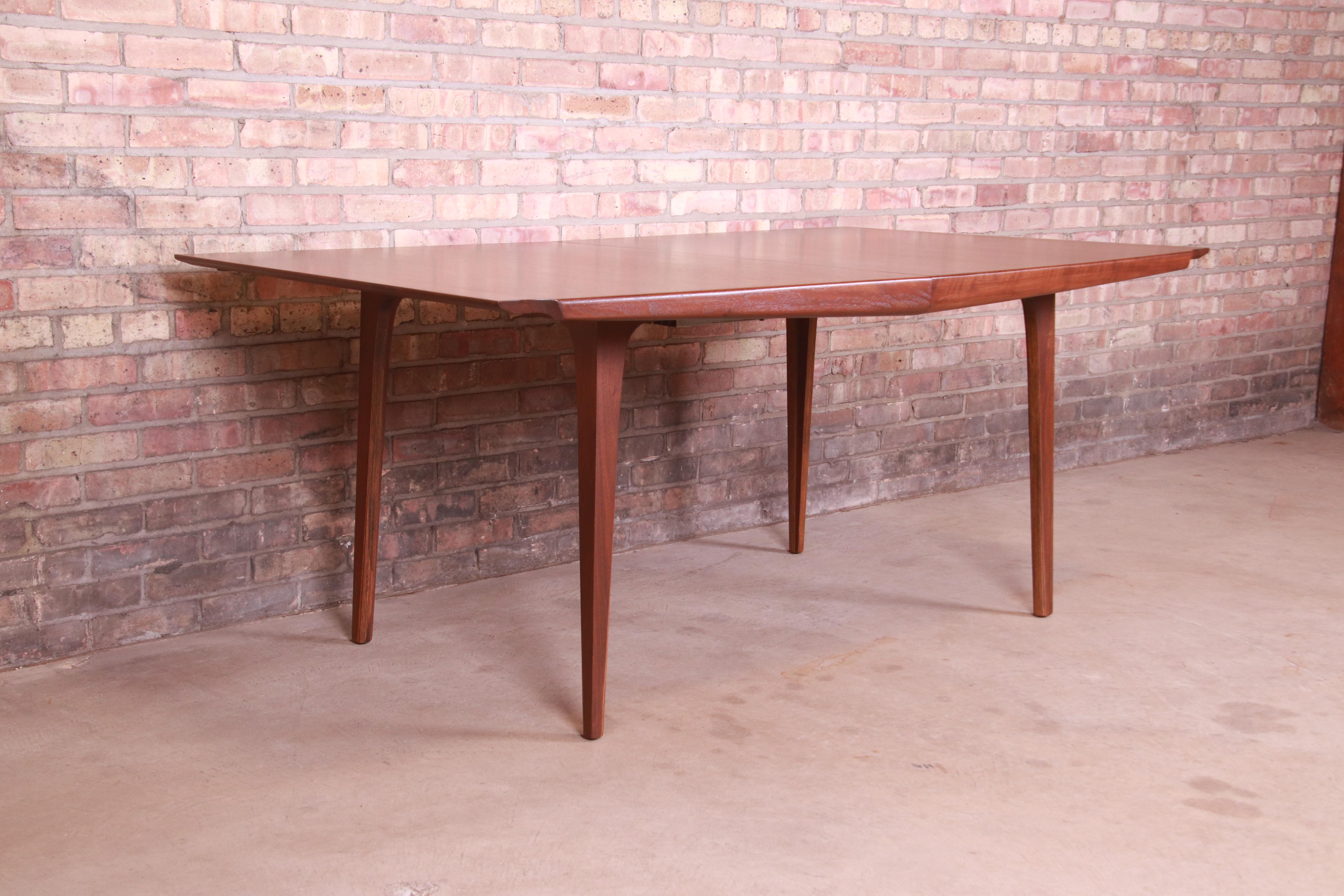 Richard Thompson for Glenn of California Walnut Dining Table, Newly Refinished 8