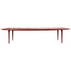 Richard Thompson Glenn of California Sculpted Walnut Dining Table, Refinished