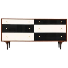 Richard Thompson Lacquered and Walnut Dresser for Glenn of California