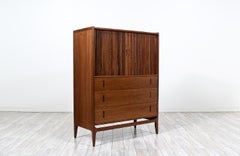 Richard Thompson Walnut Tambour-Door Chest for Glenn of California