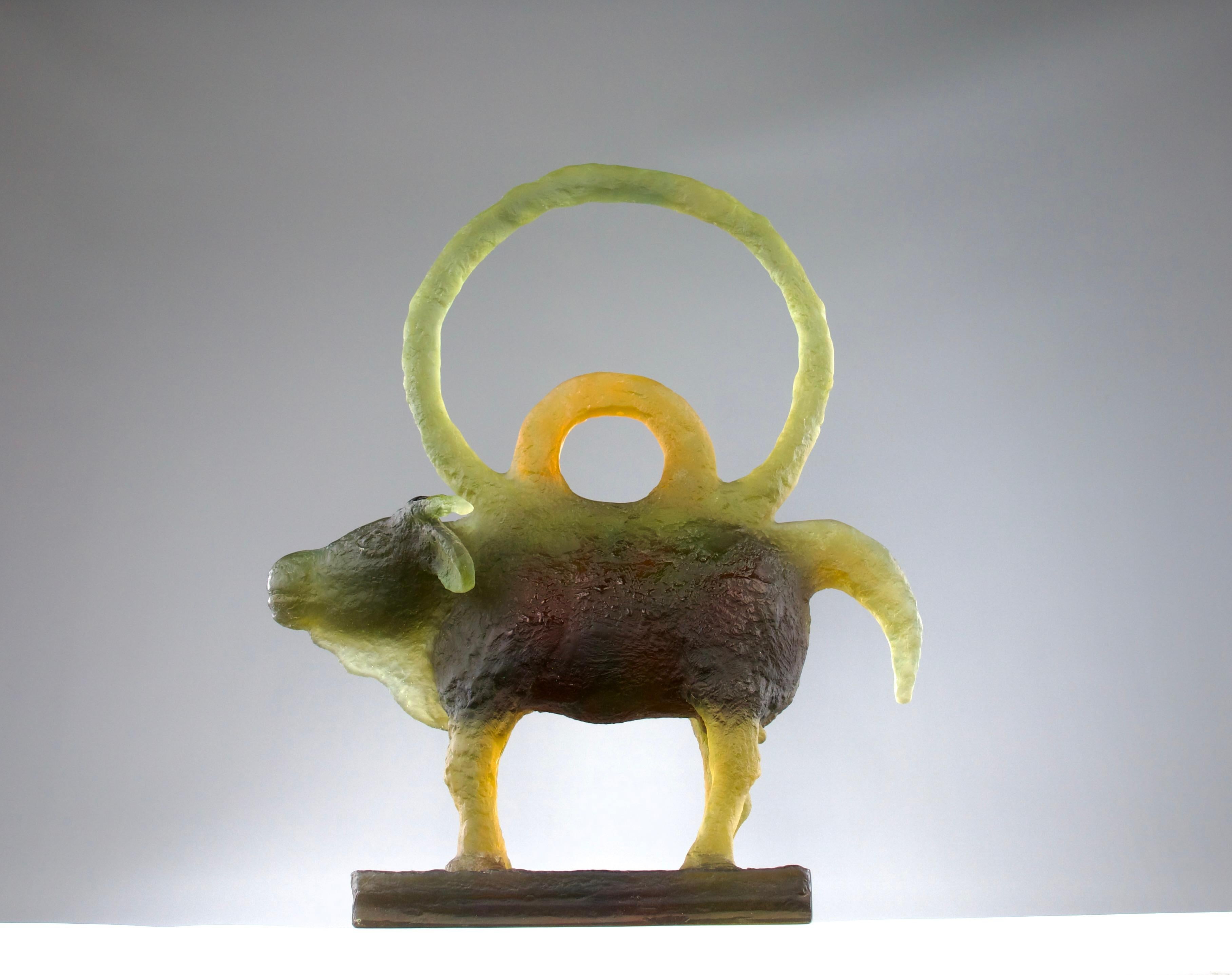 Superb glass paste sculpture 